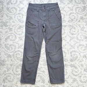 By Anthropologie The Wanderer Boho Cargo Pants Gray Relaxed Fit Size 27